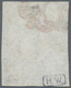 Brfst Schweiz - Zürich: 1843 Zürich 6 Rp. Schwarz, Type II Mit "schwarzem Punkt In Der 6 Und Oberer Randli - 1843-1852 Federal & Cantonal Stamps