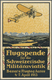 Br Schweiz - Halbamtliche Flugmarken: 1913, 50 C. Flugpost Aarau - Olten Und 5 C. Freimarke Je Mit Flug - Oblitérés