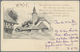 GA Schweiz - Ganzsachen: 1900 UPU-Ganzsachenkarte 5 Rp. Mit Rückseitigem Zudruck (Dorf + Neujahrswünsch - Postwaardestukken