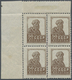 ** Sowjetunion: 1924, Defintive 50kop. Brown 'farmer' Without Wmk. Perf. 14¼ X 14¾ Block Of Four From U - Lettres & Documents