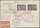 Br Sowjetunion: 1931, Zeppelin (Polar Bear) Complete Imperforate Set On Registered Postcard (30kop. + 1 - Brieven En Documenten