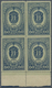 ** Sowjetunion: 1946 Medal 60k. Blue On Green, Line Perf 12½, Lower Marginal Block Of Four, Mint Never - Briefe U. Dokumente