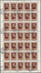 O Sowjetunion: 1952, 40 K Wassilij Polenow Original Sheet Of 50 Stamps With Various Varities, Used - Brieven En Documenten