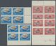** Sowjetunion: 1958/1959, "airplanes" Three Issues With 7 Stamps Perforated And Imperforated Each In B - Lettres & Documents