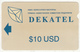 KAZAKHSTAN(Alcatel) - Dekatel Telecard, First Issue $10, Used - Kasachstan