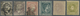 O/* Spanien: 1851-1901: Group Of Six Stamps Including 1852 12c. Lilac Used, 1875 'King Alfons XII.' 4p. - Gebruikt