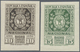 ** Spanien: 1936, Philatelic Exhibition, 10c. Brownish Black And 15c. Green, Unmounted Mint. Only 20.00 - Oblitérés