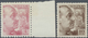 ** Spanien: 1940, General Franco 4 PTAS Pink And 10 PTS Red-brown, Perforated 9 3/4: 10 1/4, Faultlessl - Oblitérés