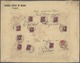 Br Spanische Post In Marokko: 1918, 10 X 1 Pta Lilac And 10 C Red, Mixed Franking On Large Size Value L - Maroc Espagnol