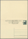 GA Triest - Zone A - Ganzsachen: 1948: 15 L + 15 L Green Double Postatal Stationery Card With Manual Ov - Marcofilie