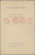 O/(*) Tschechoslowakei: 1934, Hymnen-Schmuckbogen 1 Kr. Braunlila Und 2 Kr. Kobaltblau In Originalmappe Mi - Brieven En Documenten