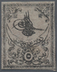 (*) Türkei: 1862, 5pi Black On Rose With Dividing Lines, Proof With Smached Background, Full Margins, Ti - Brieven En Documenten