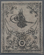 (*) Türkei: 1862, 5pi Black On Rose With Dividing Lines, Proof With Smached Background, Full Margins, Ti - Lettres & Documents
