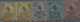 O Türkei: 1863, 20 Para Yellow Pair, 1 Pia. Grey, 2 Pia Blue And 5 Pia. Rose All Second Printing Used, - Brieven En Documenten