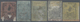 * Türkei: 1863, 20 Para Yellow, 1 Pia. Grey, Two 2 Pia Blue (different Shades) And 5 Pia. Rose All Sec - Lettres & Documents