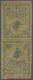 * Türkei: 1863, 20 Pa. Black On Thin Yellow Paper, Mint Vertical «head To Head» Tete-beche Pair, Large - Brieven En Documenten