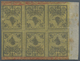 * Türkei: 1863, TUGRALI 20 Pa. Black On Yellow Thin Paper, Marvellous Mint Right Margin Block Of Six S - Lettres & Documents