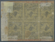 * Türkei: 1863, TUGRALI 20 Pa. Black On Yellow Thin Paper, Marvellous Mint Right Margin Block Of Six S - Covers & Documents