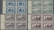 Delcampe - ** Türkei: 1920, Complete Set Of Second London Printing Mint Never Hinged In Blocks Of Four With SPECIM - Brieven En Documenten