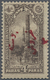 * Türkei: 1920, TURKEY IN ASIA : 3 Pia. On 4 Pa. Brown, Red Vertical Surcharged Variety, Mint Hinged W - Lettres & Documents