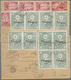 Br Türkei: 1921/15/12, TURKEY IN ASIA : Strip Of Three 50 Piaster Grey-green Vertical Imperf Between Le - Lettres & Documents