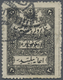O Türkei: 1921, TURKEY IN ASIA : Theatre Tax Fiscal Pair 20 Para Black On Thin White Paper, Clear Canc - Lettres & Documents