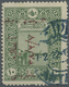 O Türkei: 1922, 10pa. Green With Brick-red Typographed Overprint "Tayyare Postasi Hatirasi Antalya 7/2 - Lettres & Documents