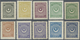 ** Türkei: 1924, Star & Crescent Third Issue Perf. 12 On Thick Paper, Complete Set Of 10 Values, Mint N - Brieven En Documenten