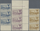 ** Türkei: 1924, Lausanne Complete Set Of Eight Values In Strips Of Three, Six With Margins, Mint Never - Brieven En Documenten