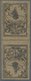 * Türkei - Portomarken: 1863, 1 Pia Brown Postage Due Tete-beche Pair Without Border, Original Gummed - Timbres-taxe