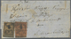 Br Türkei - Portomarken: 1863, Folded Envelope Bearing Postage Due 1 Pia. Redbrown And 2 Pia. Brown, Ti - Postage Due