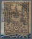 O Türkei - Portomarken: 1863, Postage Due 5pi Black On Brick Left Margin Showing Variety "missing Ink - Strafport