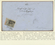 Br Türkei - Stempel: 1864, 1 Pia. Black On Grey Third Printing On Thick Paper On Envelope Tied By "dots - Autres & Non Classés