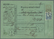 GA Ungarn: 1871, 5 Kr Red Postal Stationery Money Order With Additional Franking 10 Kr Blue Copper Prin - Brieven En Documenten