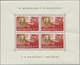 ** Ungarn: "In Memoriam F.D. Roosevelt", Set Of 8 Mini Sheets - Lettres & Documents