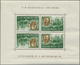 Delcampe - ** Ungarn: "In Memoriam F.D. Roosevelt", Set Of 8 Mini Sheets Tete-Beches. - Lettres & Documents