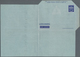 GA Vatikan - Ganzsachen: 1952, Aerogramme Of The Vatican L. 80 "AEROGRAMMA" Blue, Unused. Unlisted Vari - Postal Stationeries