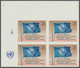 ** Vereinte Nationen - Genf: 1969. Ungezähnter ER-4er-Block Für Den 10c-Wert Der Freimarken-Ausgabe Mit - Unused Stamps