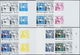 ** Vereinte Nationen - Genf: 1987. Progressive Proof (8 Phases) In Vertical Pairs For The 1.20fr Value - Unused Stamps