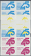 ** Vereinte Nationen - Genf: 1990. Progressive Proof (8 Phases) In Corner Blocks Of 4 For The 1.10fr Va - Unused Stamps