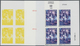 ** Vereinte Nationen - Wien: 1993. Progressive Proof (7 Phases) In Corner Blocks Of 4  For The 5.5s Val - Neufs