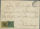 Brfst Baden - Marken Und Briefe: 1853, 3 Kr. Schwarz Auf Grün Und 6 Kr. Schwarz Auf Gelb (6 Kr. Unten Knap - Andere & Zonder Classificatie