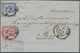 Br Baden - Marken Und Briefe: 1862, 3 Kr Rot MiF Mit 6 Kr Ultramarin Auf Komplettem Faltbrief Mit Text - Autres & Non Classés
