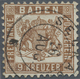 O Baden - Marken Und Briefe: 1862, Wappen-Ausgabe Weisser Grund: 9 Kr. (dunkel)braun Mit Klarem K2 "SE - Autres & Non Classés