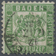 O Baden - Marken Und Briefe: 1862, 18 Kr. Wappen Lebhaftgrün, Gest. Mit Leichter Zähnungsunregelmäßigk - Autres & Non Classés