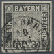 O Bayern - Marken Und Briefe: 1849, 1 Kr. Schwarz, Platte 1, OPA-Stempel "NÜRNBERG 18 MAR. 1850", Foto - Altri & Non Classificati