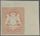 ** Bayern - Marken Und Briefe: 1867: 18 Kr Dklzinnoberrot, Postfrisches Rechtes Oberes Eckrandstück (6- - Autres & Non Classés