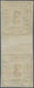 ** Bayern - Portomarken: 1862, 3 Kreuzer Schwarz Auf Weiß Geschnitten Im Senkrechten Paar Mit 14 Mm Bre - Autres & Non Classés