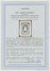 (*) Bayern - Telegrafenmarken: 1870, 14 Kr. / 50 C. Violettgrau (statt Blau), Ungezähnter Vorlagedruck, - Sonstige & Ohne Zuordnung
