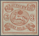 (*) Braunschweig - Marken Und Briefe: 1852, 3 Sgr. Lebhaftorangerot UNGEBRAUCHT Ohne Gummi, Farbfrisches - Brunswick